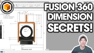 Check out these DIMENSIONING Tips for Fusion 360 [upl. by Etnoval]