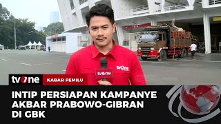 Persiapan Kampanye Akbar PrabowoGibran di GBK  Kabar Pemilu tvOne [upl. by Meill]