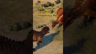 Spinosaurus kills Indominus Rex  Jurassic World Evolution 2 [upl. by Rolfe530]