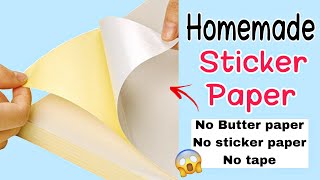 diy sticker paper without tape  how to make sticker paper  homemade sticker paper stickerpaper [upl. by Demb985]