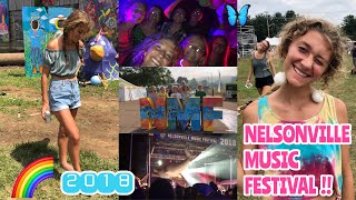 NELSONVILLE MUSIC FESTIVAL VLOG 2018  Holly Ebert [upl. by Anirbas377]