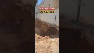 Wall Collapse civilstructure civilengineering construction concrete engineering civilsite [upl. by Asor]