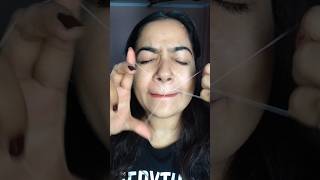 Upper Lip hair removalHow to remove Facial hair at home skincare shorts facialhair [upl. by Ladnar]