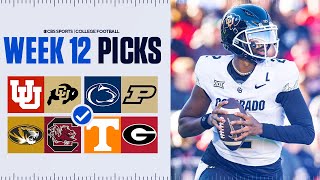 Picks for EVERY Top 25 game in College Football Full Week 12 Predictions [upl. by Eisle256]