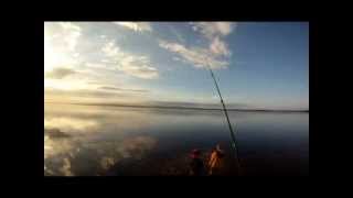 Early morning garrick fishing in the Hermanus Lagoon [upl. by Nolly331]