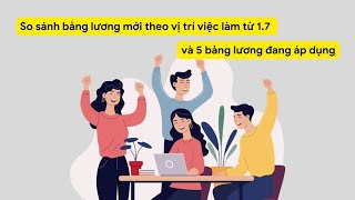 So sánh bảng lương theo vị trí việc làm từ 17 và 5 bảng lương đang áp dụng  Báo Lao Động [upl. by Ellennaj53]