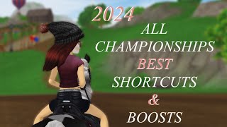 All Championships BEST Shortcuts and Boosts Star Stable Online 2024 [upl. by Ahsiela]