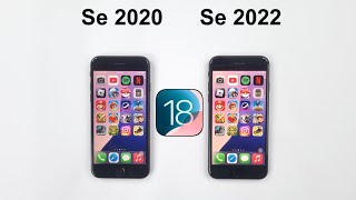 iOS 18 Comparison  iPhone SE 2020 vs iPhone SE 2022 Speed Test [upl. by Ilaire]