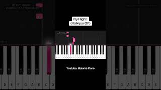 Fly High piano pianotutorial animepiano [upl. by Atekahs612]