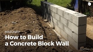 How to Build a Concrete Wall  DIY Projects [upl. by Roxanna655]