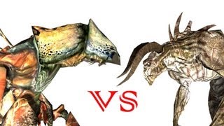 GMod War Antlion Guards vs Deathclaw alpha males [upl. by Airdnahs]