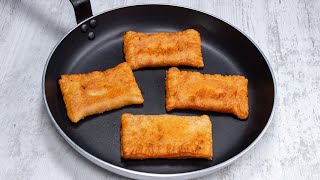 La pâte feuilletée fait des miracles Mini pizza à la poêle mangée en une minute [upl. by Nnylaj]