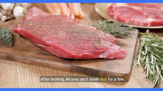 How long to broil skirt steak [upl. by Zzabahs404]