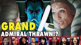 Reactors Reaction To Ashoka Mentioning Admiral Thrawn On The Mandalorian Episode 5  Mixed Reactions [upl. by Nidnarb]