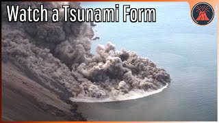 Watch a Tsunami be Generated by a Volcanic Eruption [upl. by Ecitnirp]