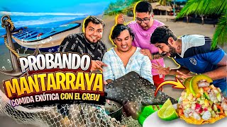 COMIDA EXOTICA CON EL CREW RETOJORJAIS  BOTANA DE MANTARRAYA🎣 [upl. by Zola]