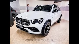 Mercedes GLC 300e 4M AMG  Night  Blanco Polar  320 cv Híbrido Enchufable  4K Review [upl. by Ursa]