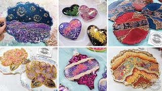 10 Surprisingly EASY Epoxy Resin Ideas using Washi Tape Stickers  Next Level DIY Resin Art [upl. by Sianna988]