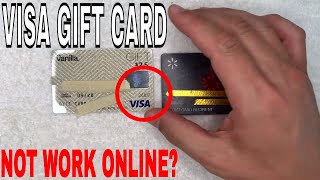 ✅ Why Visa Gift Card Does Not Work For Online Purchases 🔴 [upl. by Notnad]