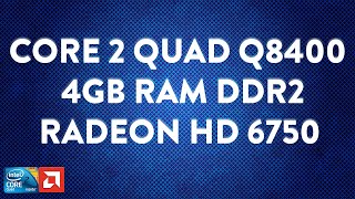 Core 2 Quad Q8400  4GB DDR2  HD 6750  EM 2024 [upl. by Dougall718]