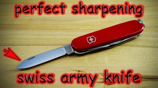 Perfect Swiss Army Knife sharpening without Special Knife Sharpeners [upl. by Loram305]