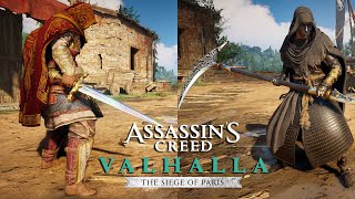 ALL 8 SHORT SWORDS AND SCYTHES LOCATIONS IN ASSASSINS CREED VALHALLA THE SIEGE OF PARIS DLC [upl. by Eanel]