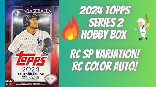 🔥 2024 Topps Series 2 Hobby Box  RC SP Variation Pull  Color Auto  SP and More [upl. by Kati]