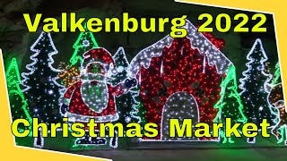 Valkenburg cave Christmas Market 2022 4K [upl. by Pember]