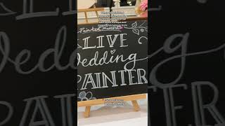 The best wedding idea 😉✨ liveweddingpainting [upl. by Divine]