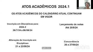 novo calendário acadêmico 20241 [upl. by Christmas562]