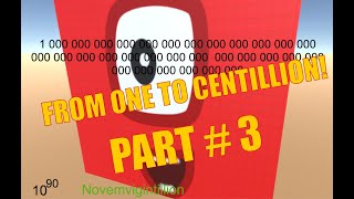 💥 NUMBERBLOCKS FROM ONE TO CENTILLION 💥 part 3 [upl. by Ehsiom]