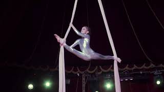 First aerial silks performance  Anisia Polevaya  No More Gravity 2020 [upl. by Asilak]