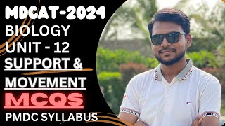 SUPPORT AND MOVEMENT  MCQS DISCUSSION  MDCAT2024  BIOLOGY  PMDC SYLLABUS [upl. by Basia109]