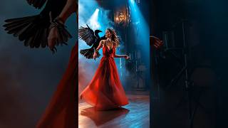 A woman performs a fusion with the raven on AGT americagottalent magic [upl. by Tommie]