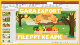 CARA MERUBAH EXPORT FILE PPT KE APK ANDROID [upl. by Enilesor]