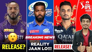 IPL 2024  KKR to RELEASE RUSSELL  HARDIK in MI 😯  RCB RELEASE UPDATE  CSK NEW TARGET  IPL NEWS [upl. by Sivrat]