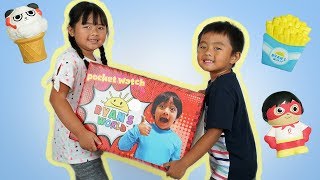 Ryan ToysReview Sent Me Free Toys  New Squishy from Ryans World Toys Collection [upl. by Carver]