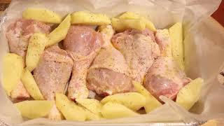 Buonissimo pollo al forno con patate  Roasted Chicken and Potato Bake [upl. by Moia897]