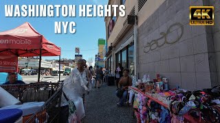 Washington Heights 181st New York City  4k  60fps Walking Tour [upl. by Izabel]