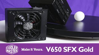 Cowcot TV Présentation alimentation Cooler Master V650 SFX Gold [upl. by Simmie]