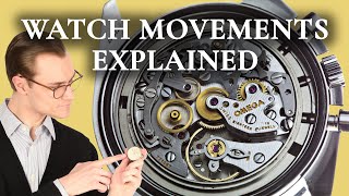 Watch Movements Explained  Mechanical vs Automatic vs Quartz Watches [upl. by Duck]