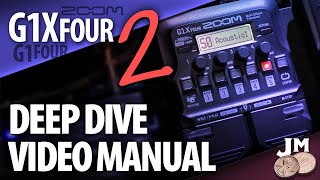 Zoom G1XFOUR pedal DEEP DIVE  Cheat Sheet 4 SECONDARY MODES How To Video [upl. by Mellette]