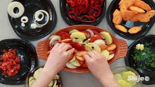 Turli me perime ne furre Ratatouille of vegetables in oven [upl. by Kopp160]