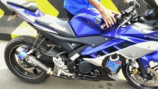 Yamaha r15 V2 modified with M4 exhaustfly byexhaust note [upl. by Weinreb]