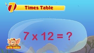 Learn Multiplication  Table 7 [upl. by Dleifniw]