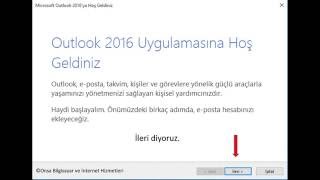 Microsoft office outlook 2016 mail kurulum ve ayarlamaları [upl. by Yenattirb]