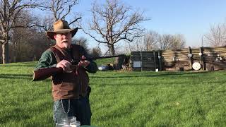 Shooting the 1858 Remington Revolving Carbine Howell Conversion [upl. by Oliviero778]