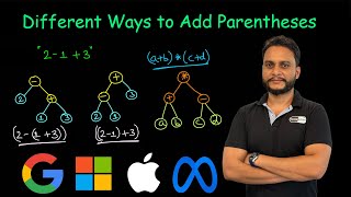 Different Ways to Add Parentheses  Leetcode 241 [upl. by Noj]