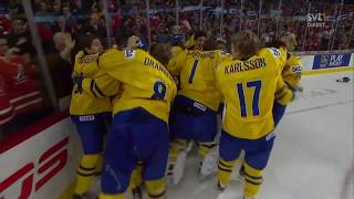 IIHF 2012 World Junior Hockey Final Sweden vs Russia  Mika Zibanejad winning goal [upl. by Hux831]