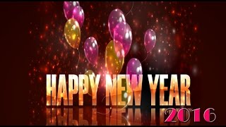 Happy New Year 2016  SMS  Wishes  greetings  Whatsapp Video Quotes  HD Video [upl. by Sundin]